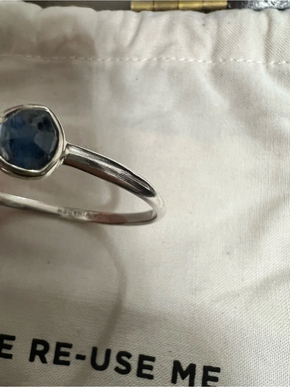 MONICA VINADER Siren Thin Cuff Sterling Silver & Kyanite